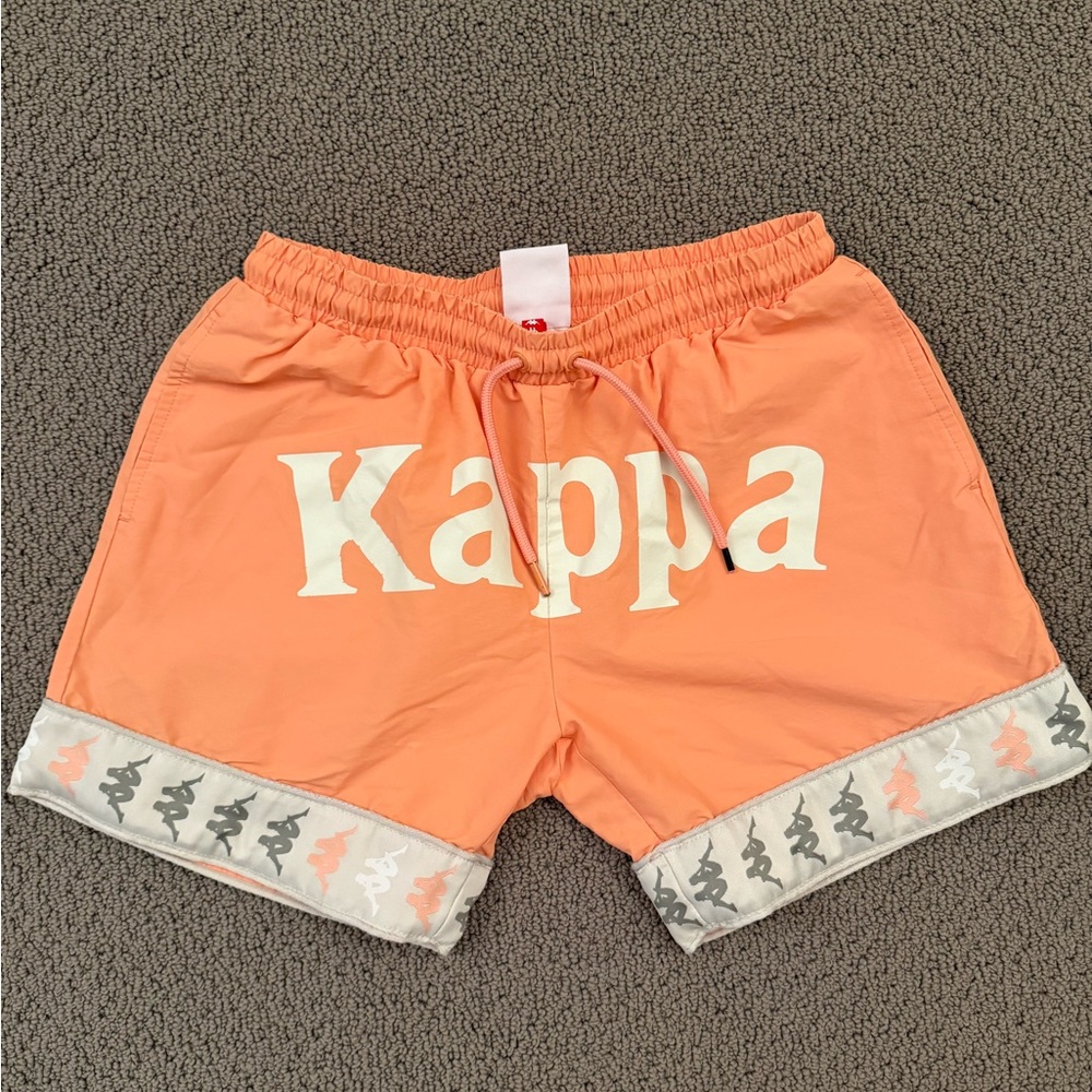 Men’s Kappa Orange and White Shorts
